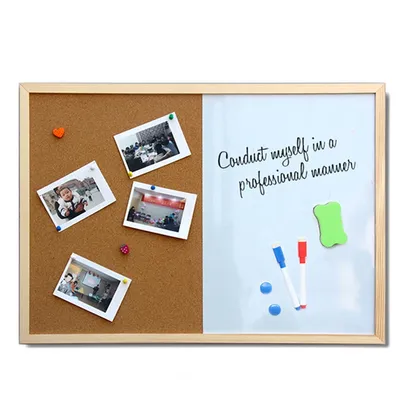 Cork Board Whiteboard Combo