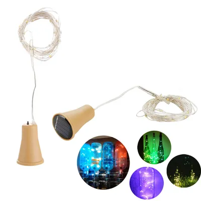 Cork Bottle Light Solar LED Decor Cork Bottle Light Solar LED Decor