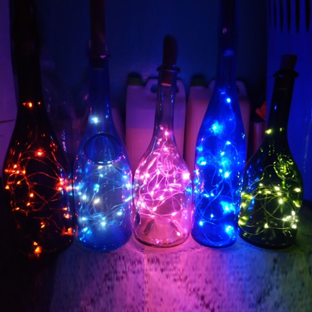 Cork Bottle Light Solar LED Decor Cork Bottle Light Solar LED Decor
