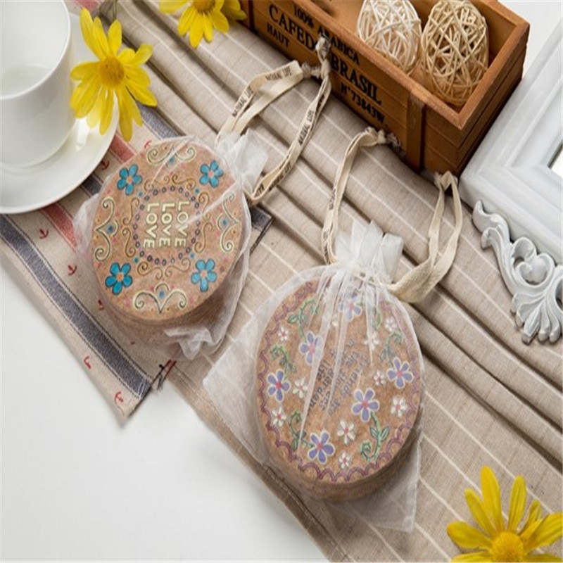 Cork Coasters Drink Holder Mats (4Pcs)