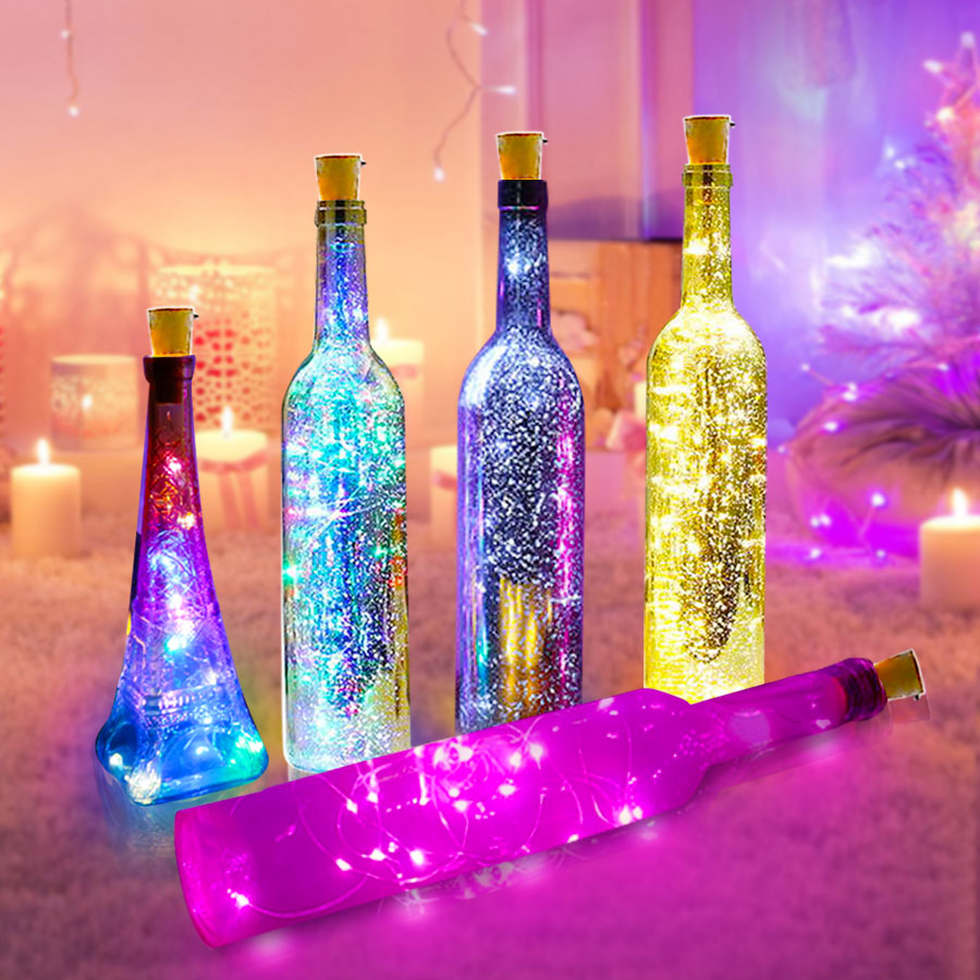 Cork Lights Bottle Fairy Lights Decor