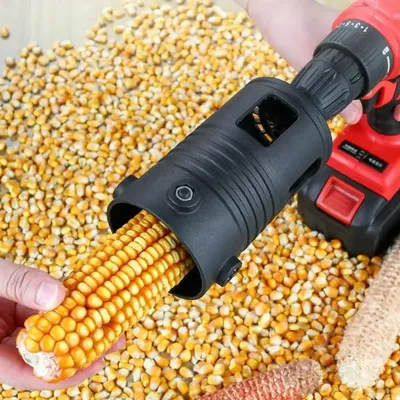 Corn Thresher Accessories Electric Corn Stripper Peeler Rotary Automatic Corn Peeling Machine Head Small Grain Planer