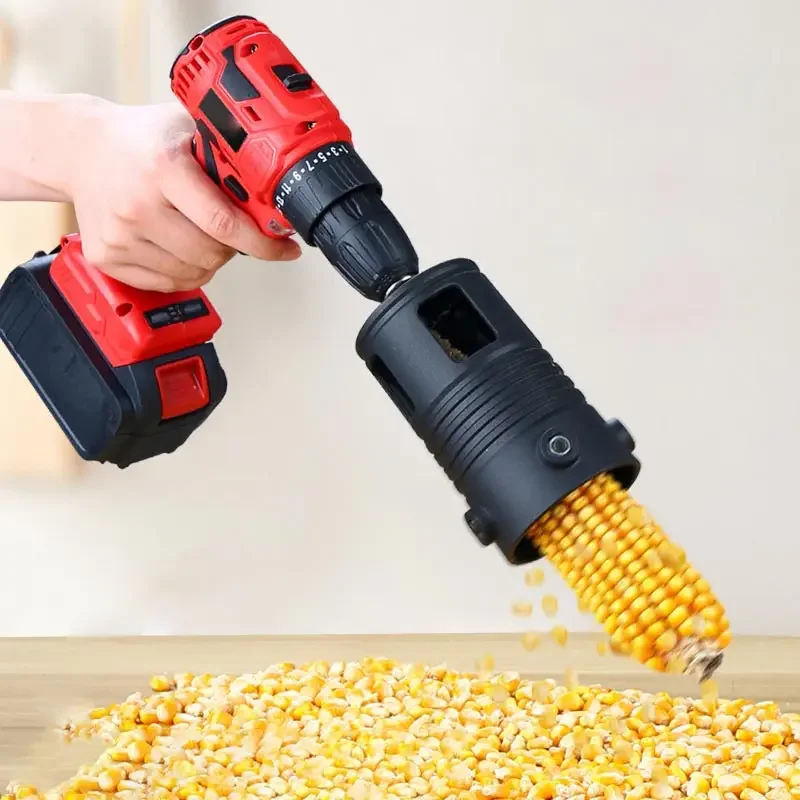 Corn Thresher Accessories Electric Corn Stripper Peeler Rotary Automatic Corn Peeling Machine Head Small Grain Planer