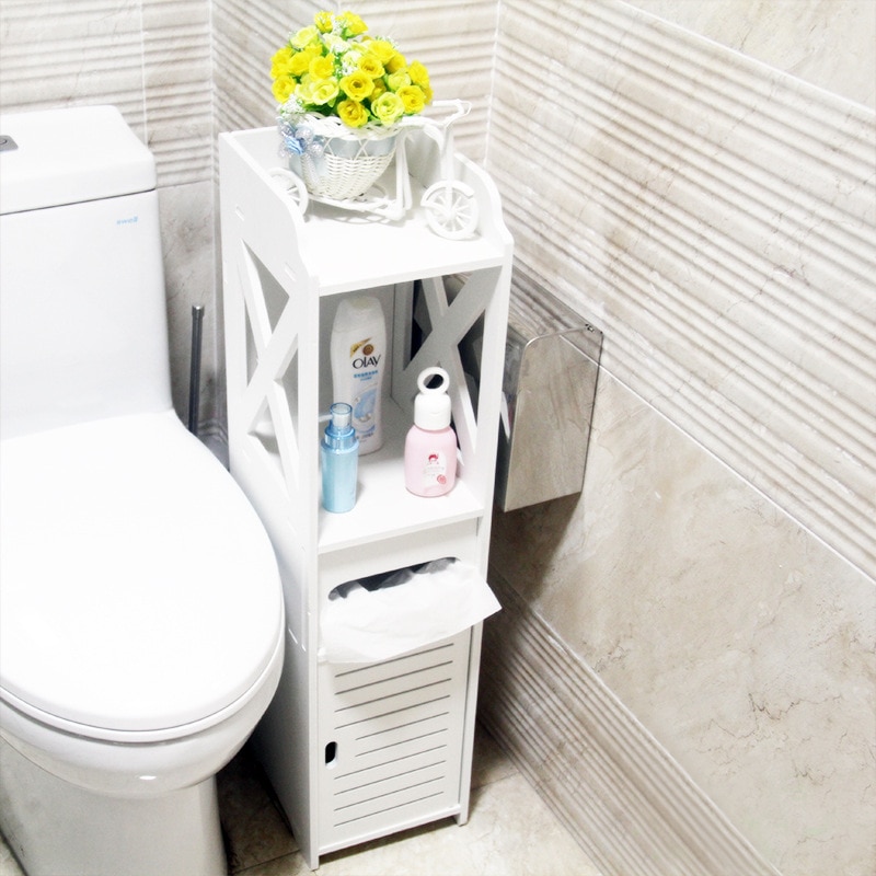 Corner Bathroom Cabinet Storage Organizer