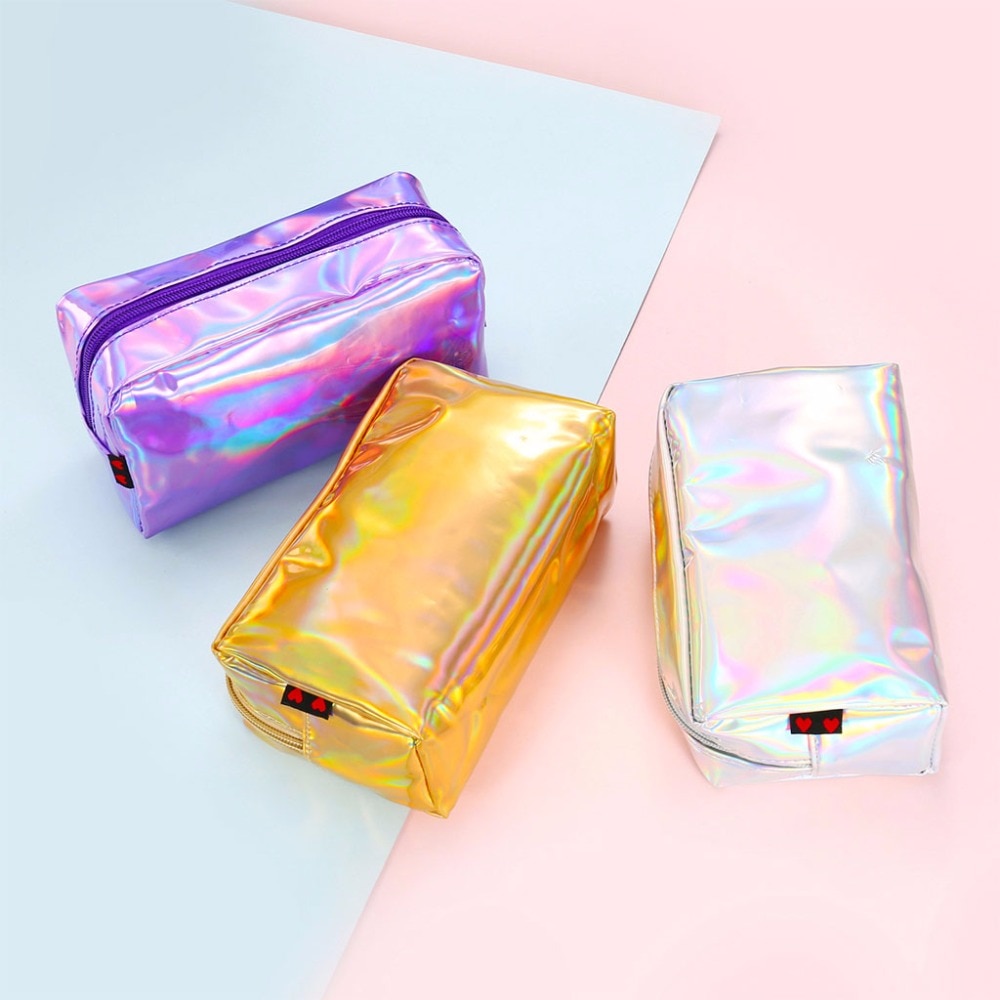 Cosmetic Pouch Iridescent Makeup Bag Cosmetic Pouch Iridescent Makeup Bag