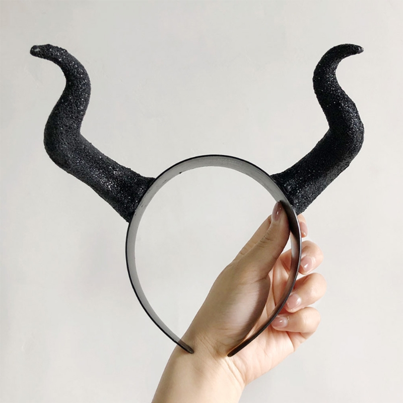 Cosplay Black Demon Horns Headband
