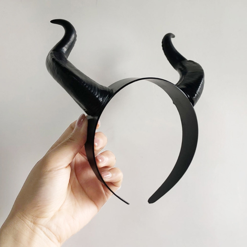 Cosplay Black Demon Horns Headband