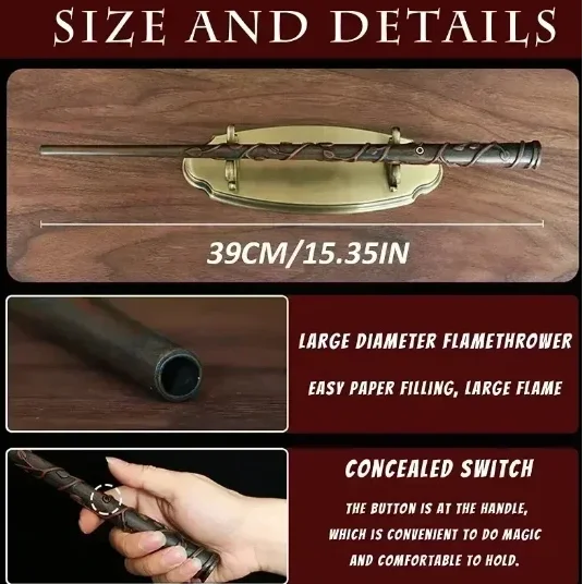 Cosplay Electronic Fire Flasher Magic Wands Tricks Flame Lighter Device Props Magicians Professional Accessories Magia Cosplay Electronic Fire Flasher Magic Wands Tricks Flame Lighter Device Props Magicians Professional Accessories Magia