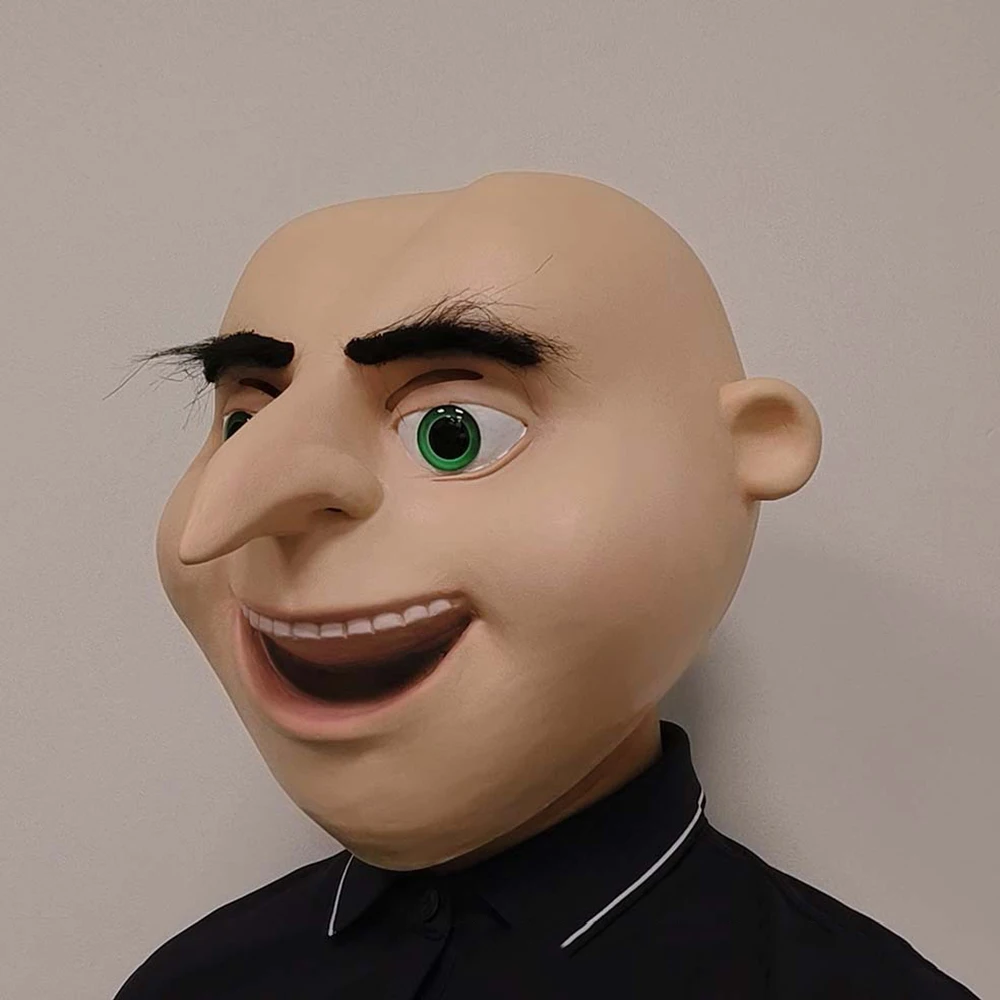 Cosplay Gru Mask Full Over Head Latex Masks Adult Halloween Fancy Dress Party Cosplay Costume Props Masquerade Mask for Cosplay Gru Mask Full Over Head Latex Masks Adult Halloween Fancy Dress Party Cosplay Costume Props Masquerade Mask for