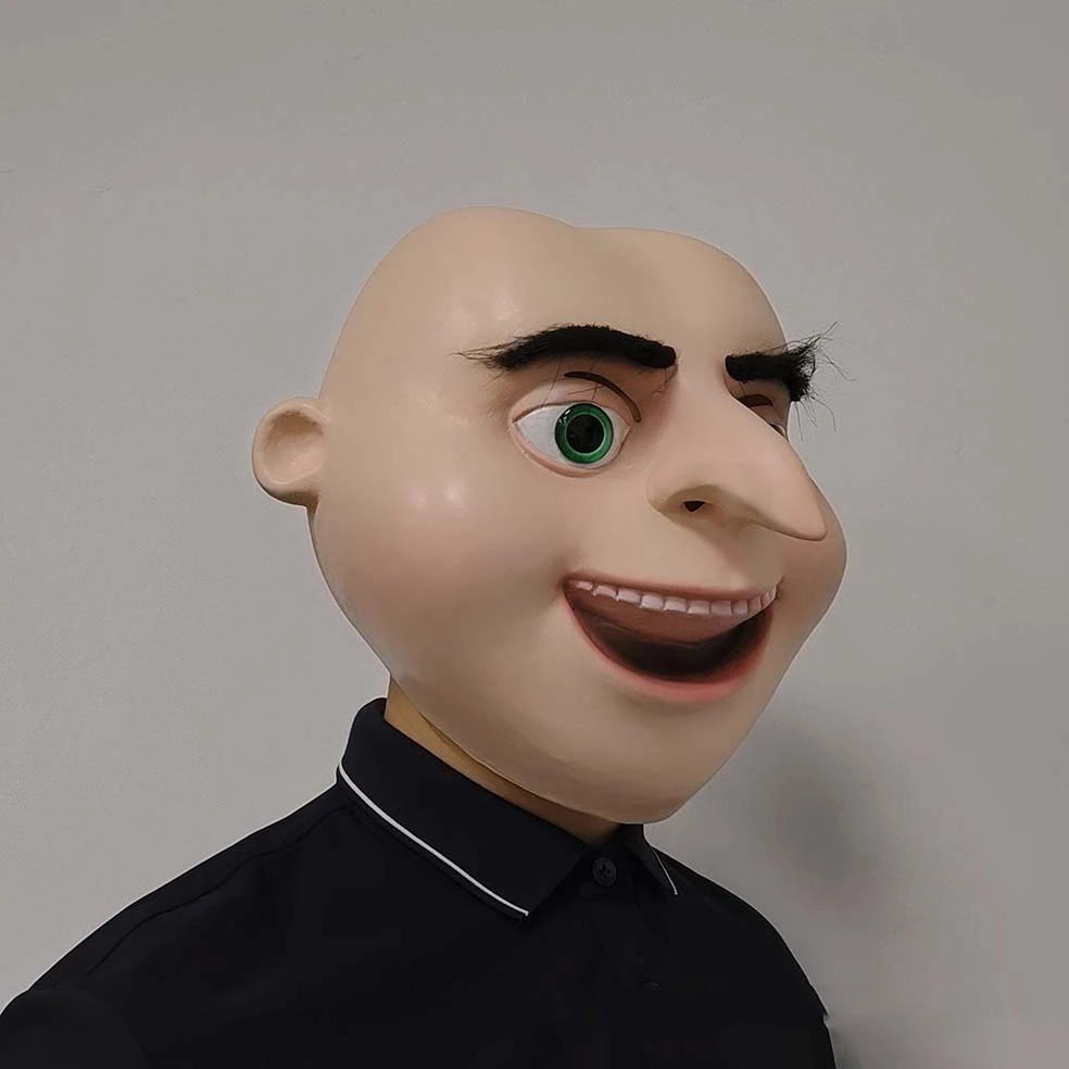 Cosplay Gru Mask Full Over Head Latex Masks Adult Halloween Fancy Dress Party Cosplay Costume Props Masquerade Mask for Cosplay Gru Mask Full Over Head Latex Masks Adult Halloween Fancy Dress Party Cosplay Costume Props Masquerade Mask for