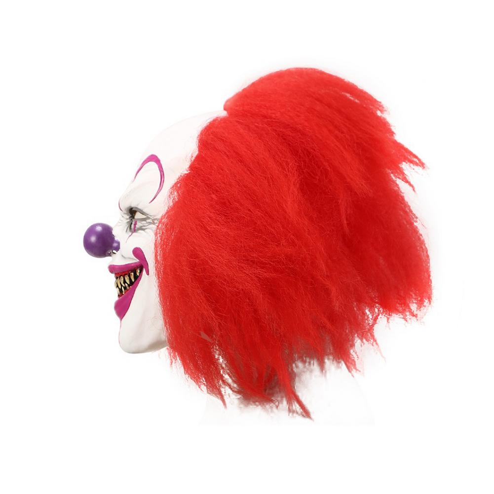 Cosplay Halloween Face Cover Clown Face Cover Halloween Party Red Eye Latex Headgear Funny Masquerade Costume Props Cosplay Halloween Face Cover Clown Face Cover Halloween Party Red Eye Latex Headgear Funny Masquerade Costume Props