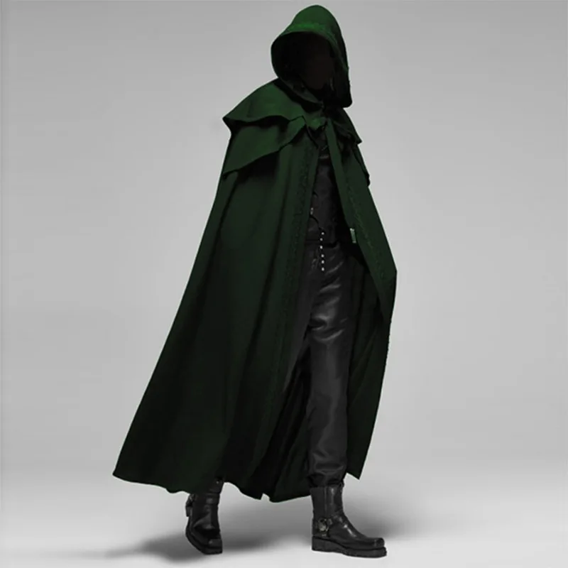 Cosplay Medieval Men Costumes Knight Pirate Prince Gothic Retro Hooded Cloak Capes Long Robes Jackets Coat Carnival Cosplay Medieval Men Costumes Knight Pirate Prince Gothic Retro Hooded Cloak Capes Long Robes Jackets Coat Carnival