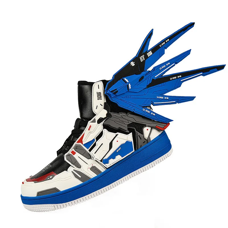 Cosplay Mid Cut Basketball Boots Unisex Mechanical Style Athletics Sport Trainer Tennis Basketball Shoes Cosplay Mid Cut Basketball Boots Unisex Mechanical Style Athletics Sport Trainer Tennis Basketball Shoes