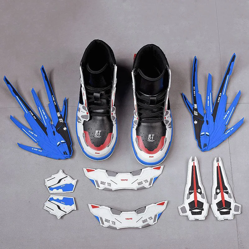 Cosplay Mid Cut Basketball Boots Unisex Mechanical Style Athletics Sport Trainer Tennis Basketball Shoes Cosplay Mid Cut Basketball Boots Unisex Mechanical Style Athletics Sport Trainer Tennis Basketball Shoes