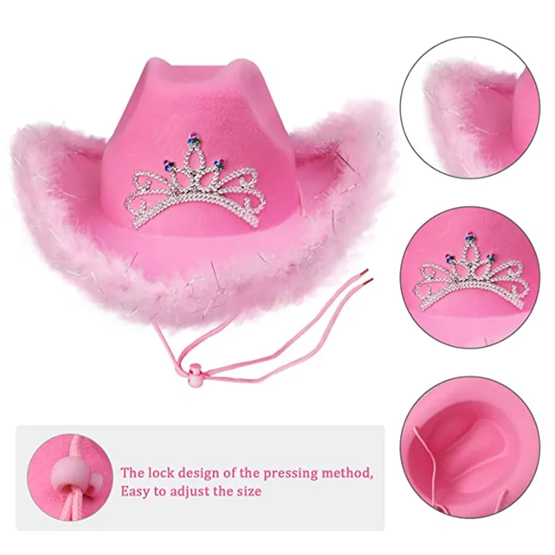 Costume Party Pink Cowgirl Hat Costume Party Pink Cowgirl Hat
