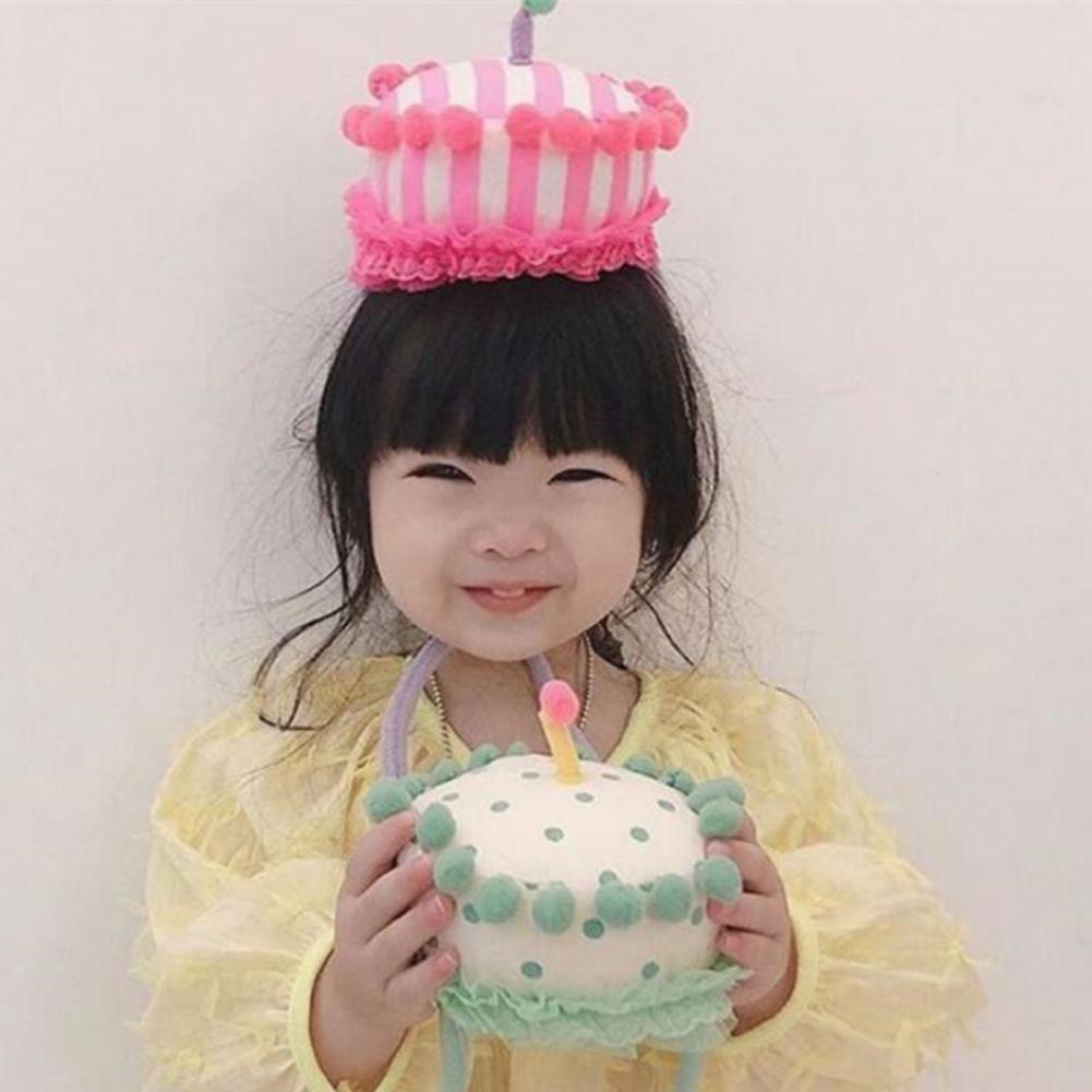 Cotton Birthday Cupcake Headband