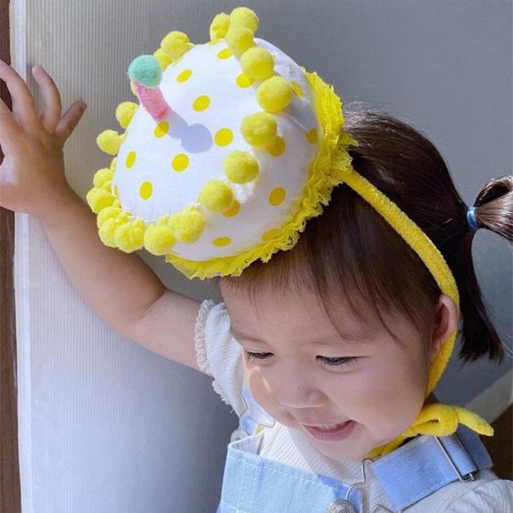 Cotton Birthday Cupcake Headband