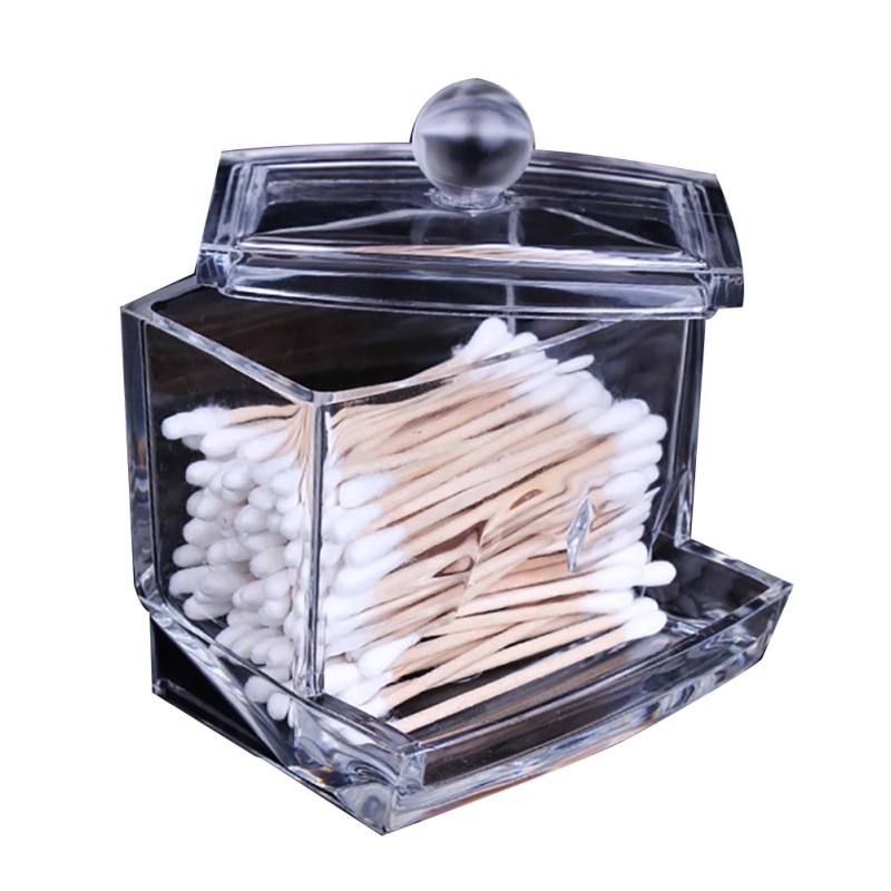 Cotton Bud Holder Clear Acrylic Dispenser Cotton Bud Holder Clear Acrylic Dispenser