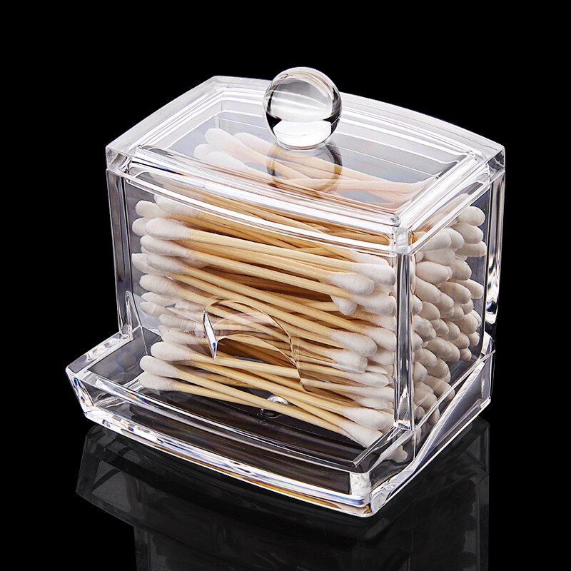 Cotton Buds Storage Transparent Holder Cotton Buds Storage Transparent Holder