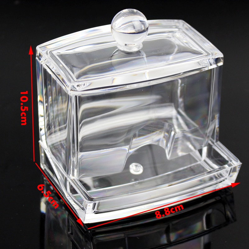Cotton Buds Storage Transparent Holder Cotton Buds Storage Transparent Holder