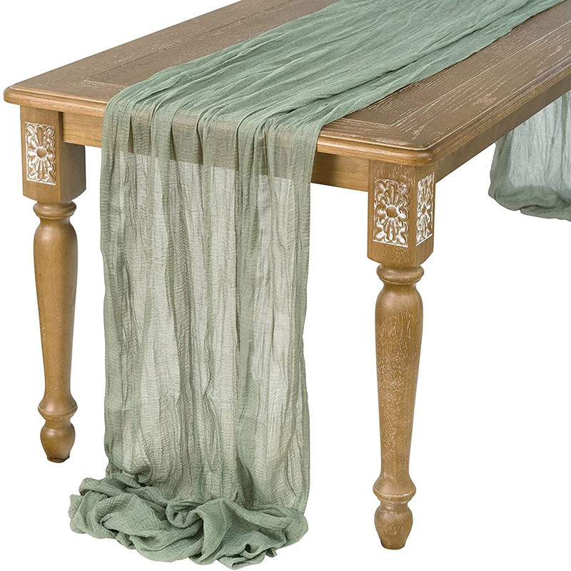 Cotton Cheesecloth Gauze Table Runner