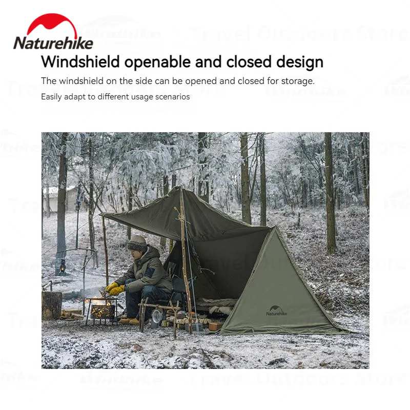 Cotton Chimney Awning Tent Camping Single Treking Tent Multiple Modes Outdoor Portable Hiking Tent Shelter Tents Cotton Chimney Awning Tent Camping Single Treking Tent Multiple Modes Outdoor Portable Hiking Tent Shelter Tents
