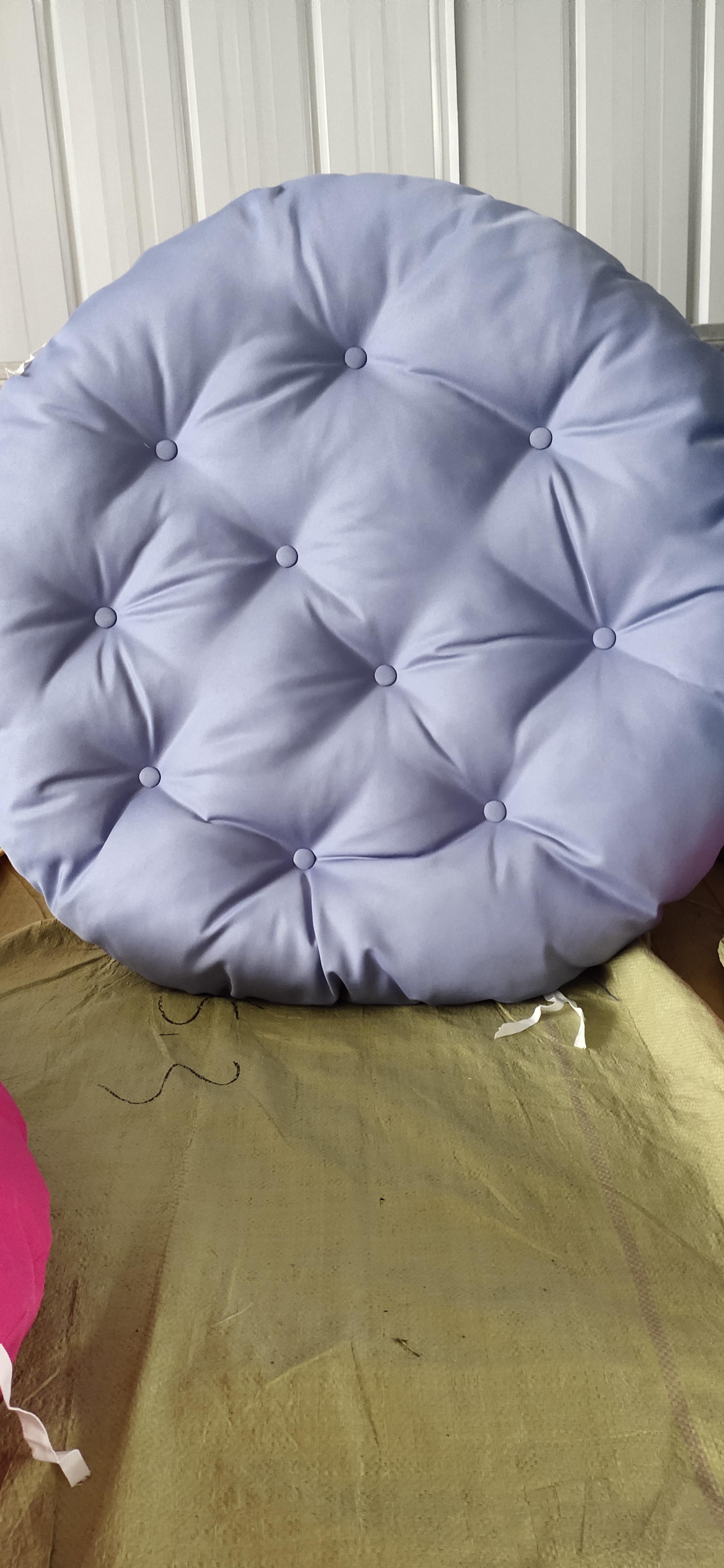 Cotton Egg Chair Cushion with Pillow