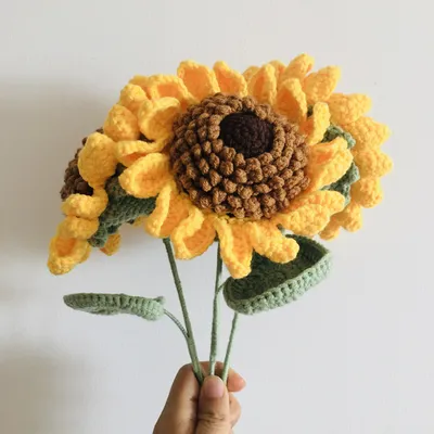 Cotton Knitted Sunflower Cotton Knitted Sunflower