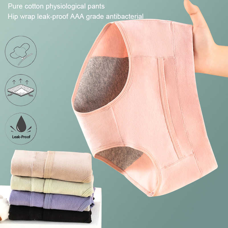 Cotton Menstrual Panties Leak Proof Breathable Sexys Panties Woman Women Girls Physiological Pants Women's Intimates
