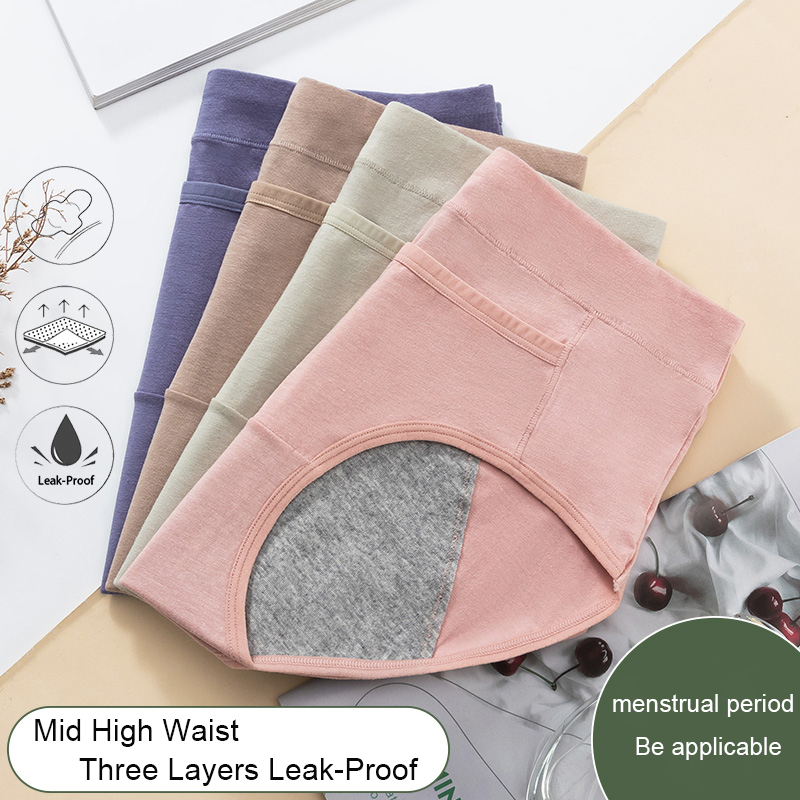 Cotton Menstrual Panties Leak Proof Breathable Sexys Panties Woman Women Girls Physiological Pants Women's Intimates
