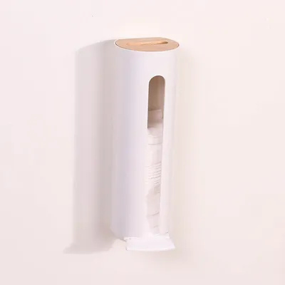 Cotton Pad Holder Wall-Mount Dispenser Cotton Pad Holder Wall-Mount Dispenser