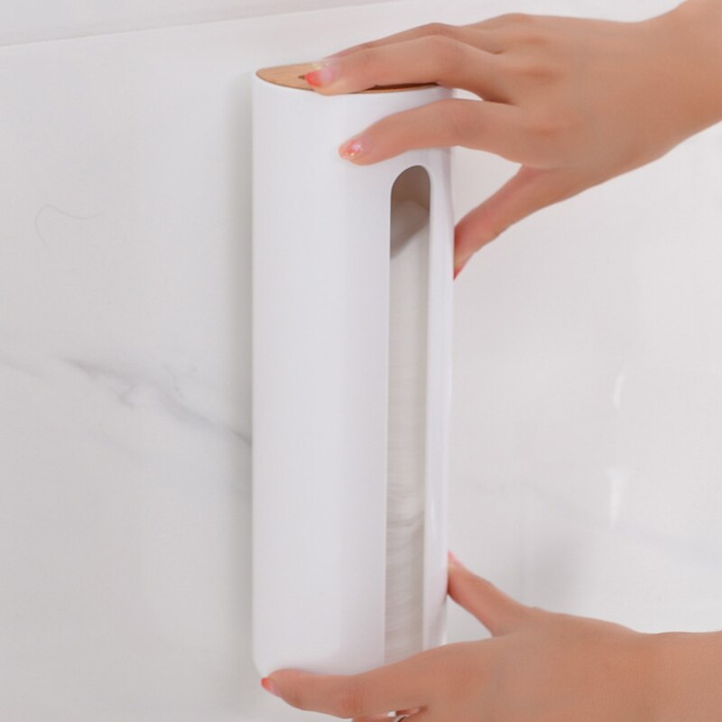 Cotton Pad Holder Wall-Mount Dispenser Cotton Pad Holder Wall-Mount Dispenser