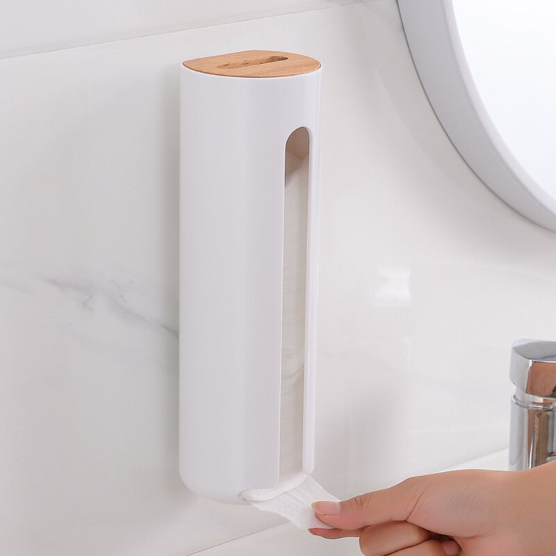 Cotton Pad Holder Wall-Mount Dispenser Cotton Pad Holder Wall-Mount Dispenser