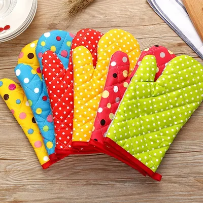 Cotton Printed Cute Oven Mitt