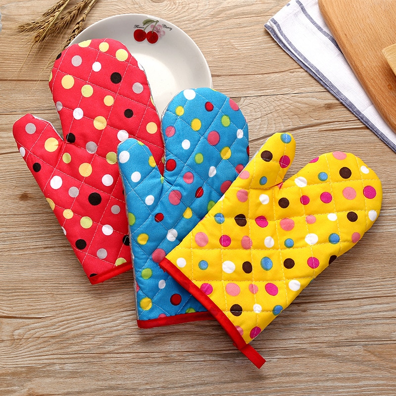 Cotton Printed Cute Oven Mitt