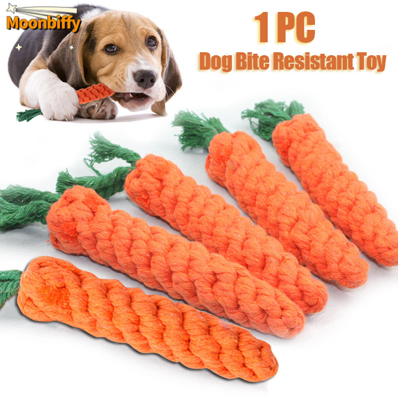 Cotton Rope Carrot Toy for Dogs