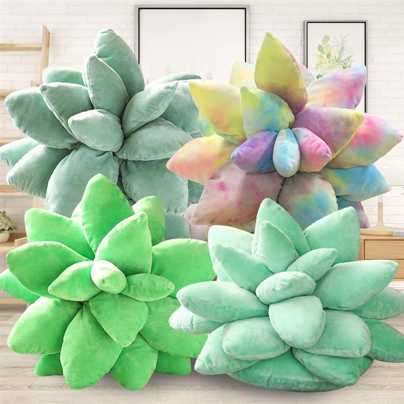 Cotton Succulent Plush Throw Pillow Cotton Succulent Plush Throw Pillow