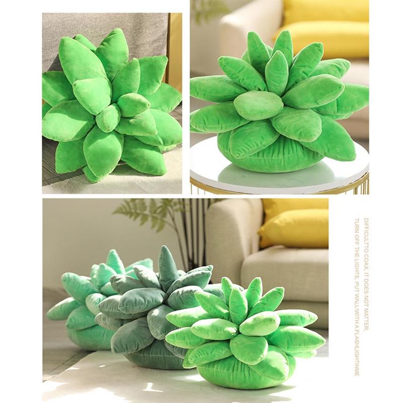 Cotton Succulent Plush Throw Pillow Cotton Succulent Plush Throw Pillow