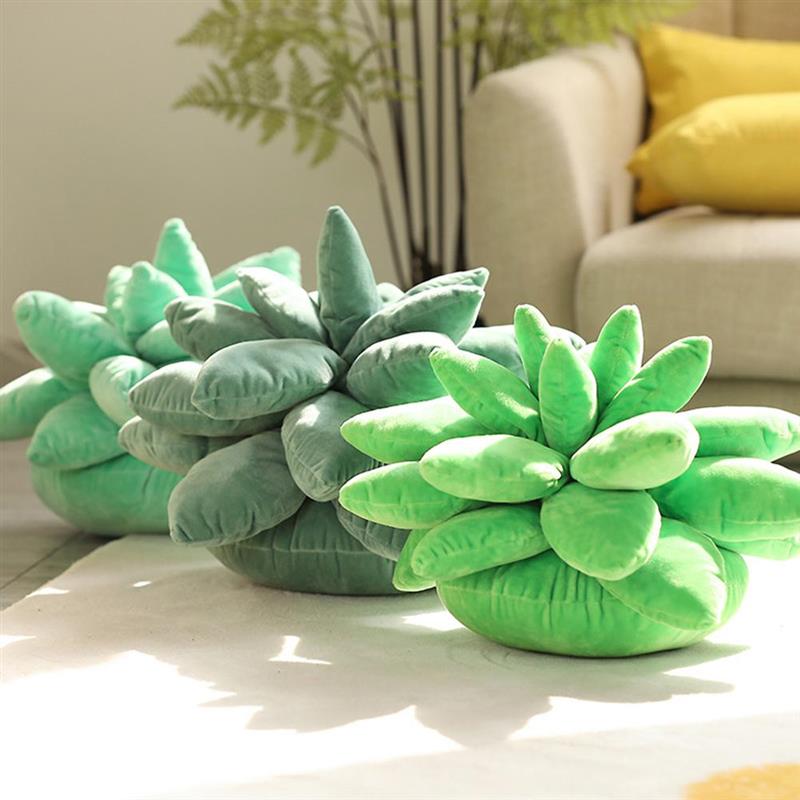 Cotton Succulent Plush Throw Pillow Cotton Succulent Plush Throw Pillow