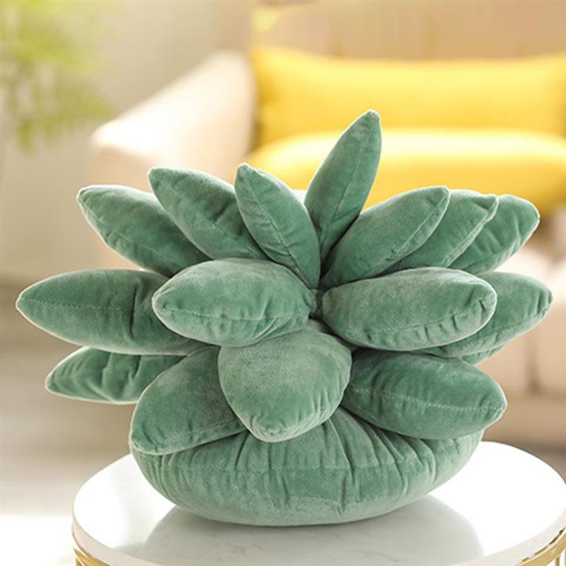 Cotton Succulent Plush Throw Pillow Cotton Succulent Plush Throw Pillow