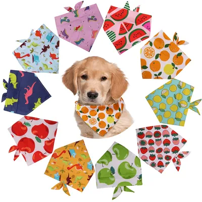 Cotton Triangle Dog Bandana Scarf Cotton Triangle Dog Bandana Scarf
