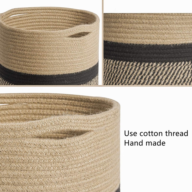 Cotton Woven Basket Home Decor