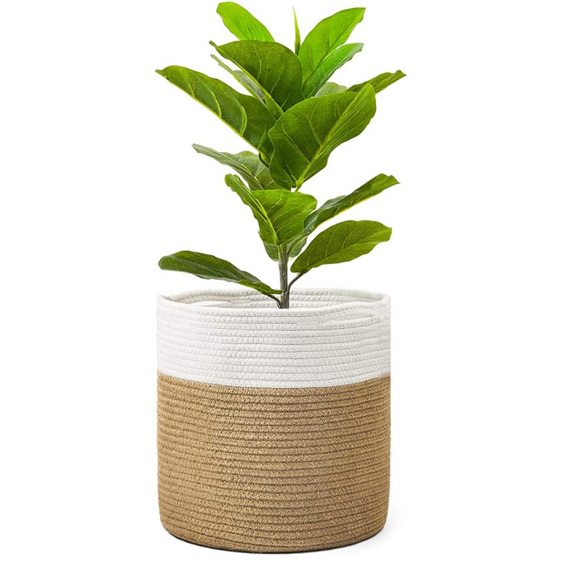 Cotton Woven Basket Home Decor
