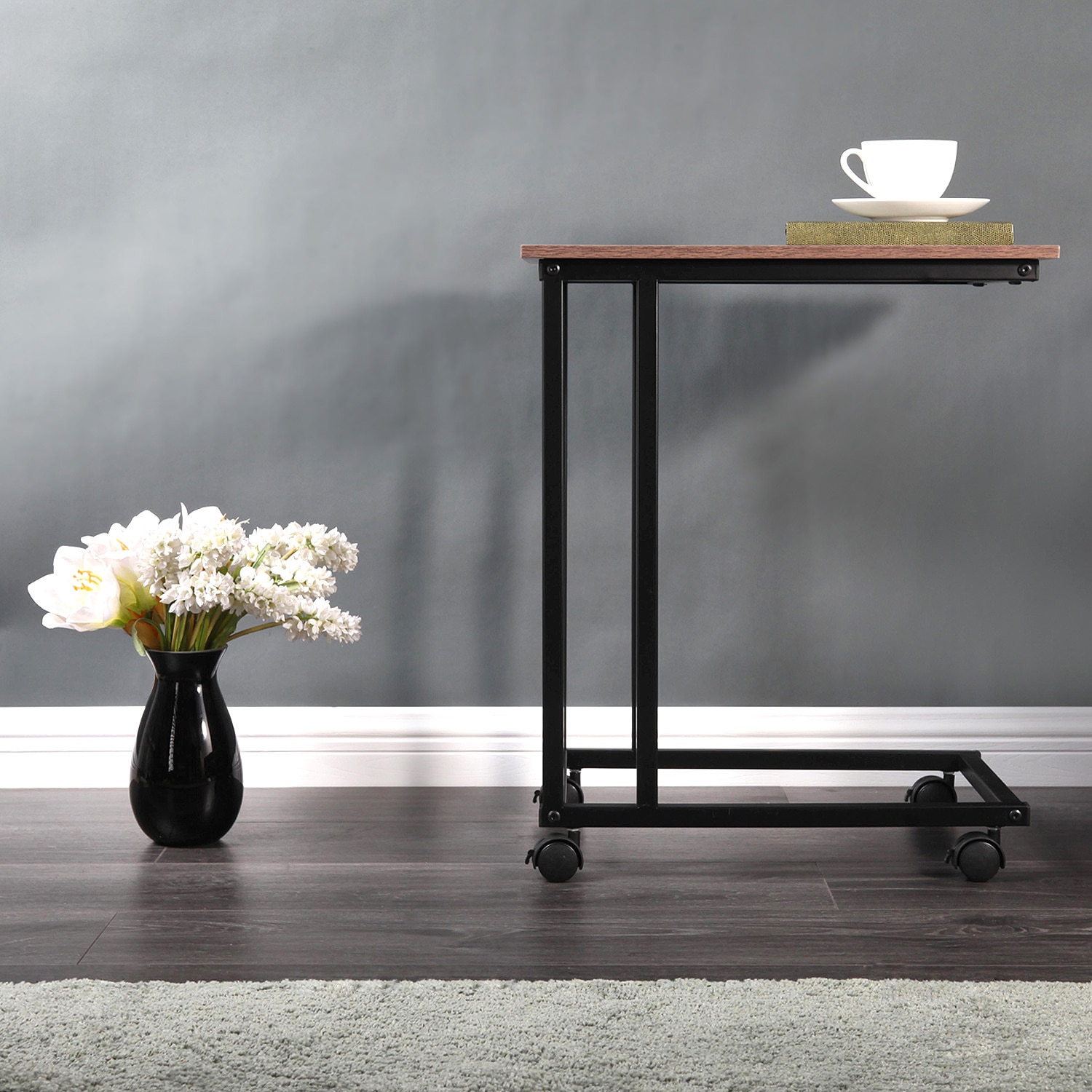 Couch Side Table with Wheels Couch Side Table with Wheels