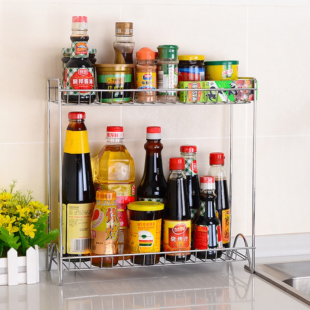 Countertop Spice Rack Storage Organizer