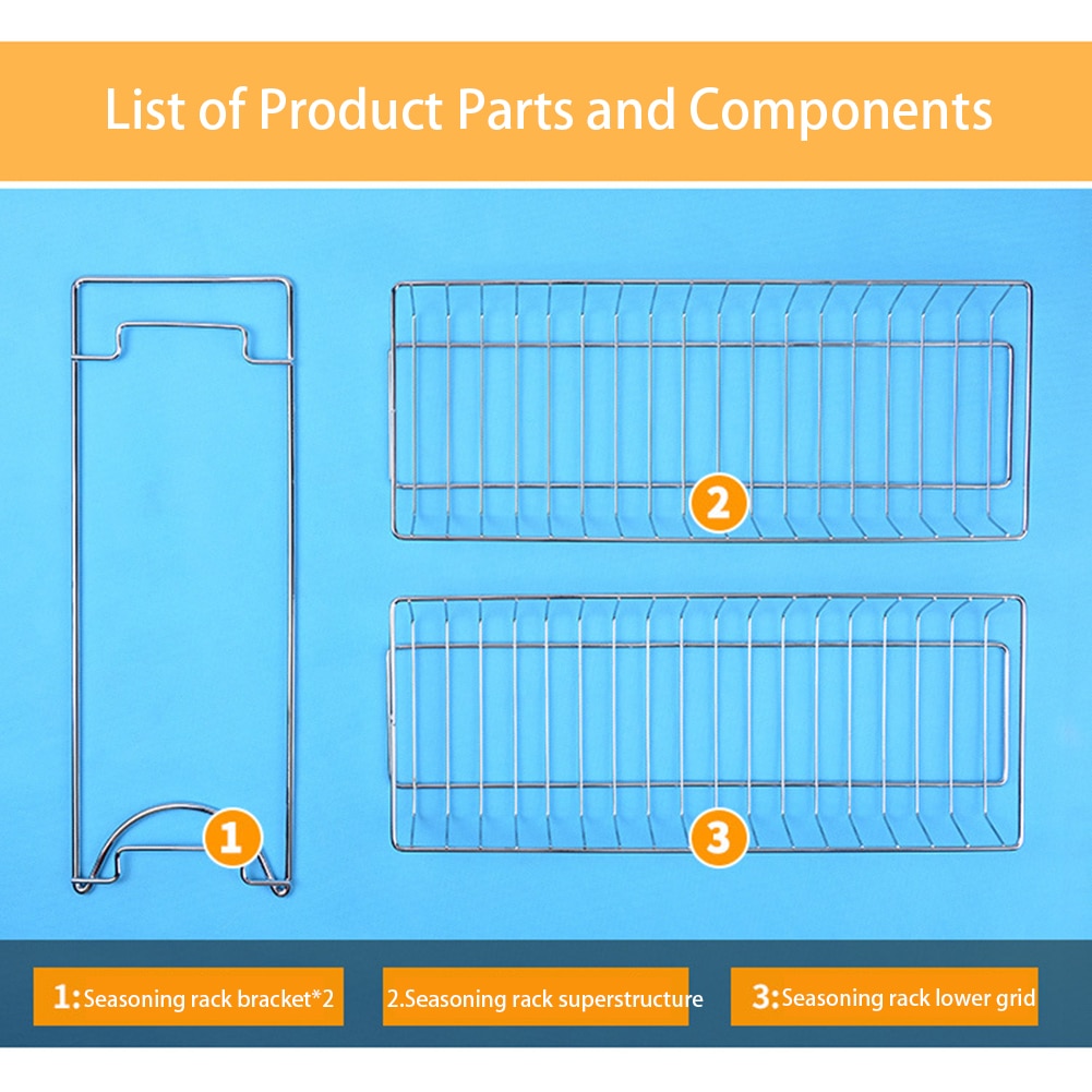 Countertop Spice Rack Storage Organizer