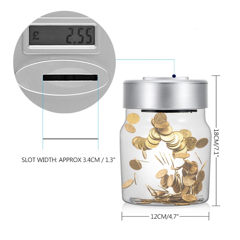 Counting Piggy Bank Digital Display Counting Piggy Bank Digital Display