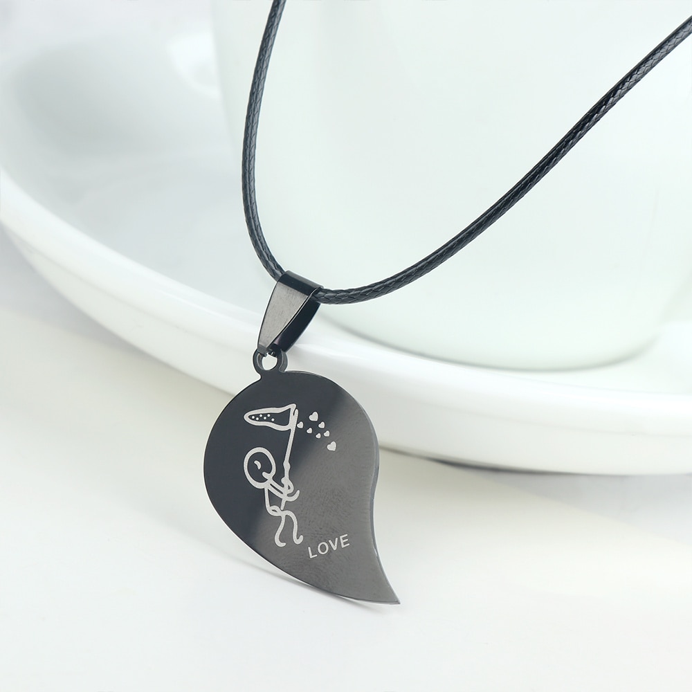Couple Heart Necklaces Jewelry For Lovers Couple Heart Necklaces Jewelry For Lovers