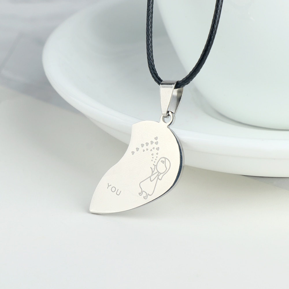 Couple Heart Necklaces Jewelry For Lovers Couple Heart Necklaces Jewelry For Lovers
