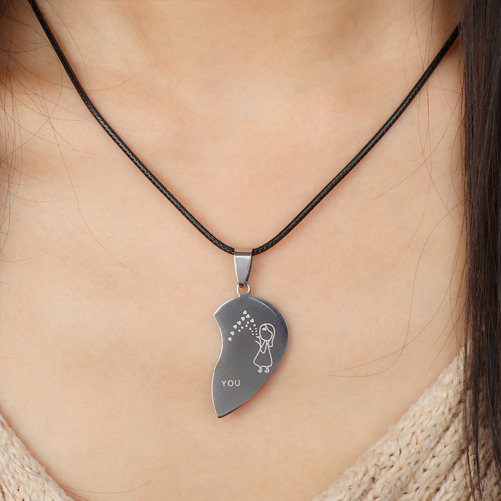 Couple Heart Necklaces Jewelry For Lovers Couple Heart Necklaces Jewelry For Lovers